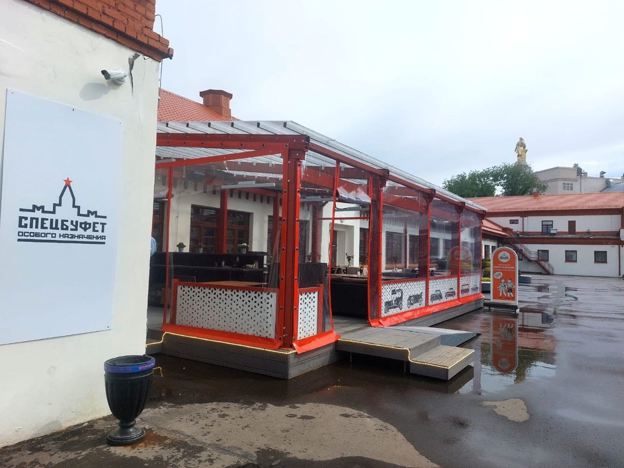 ПВХ шторы для летней террасы кафе в Ровеньках